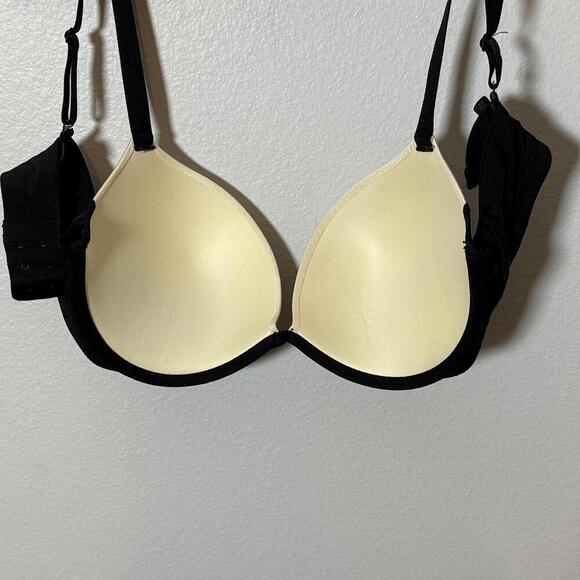 Ambrielle Extreme Push-Up Plunge Bra Black Nude 38C - Picture 5 of 5